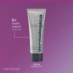Dermalogica Thermafoliant size comparison with 2.5 oz tube for scale