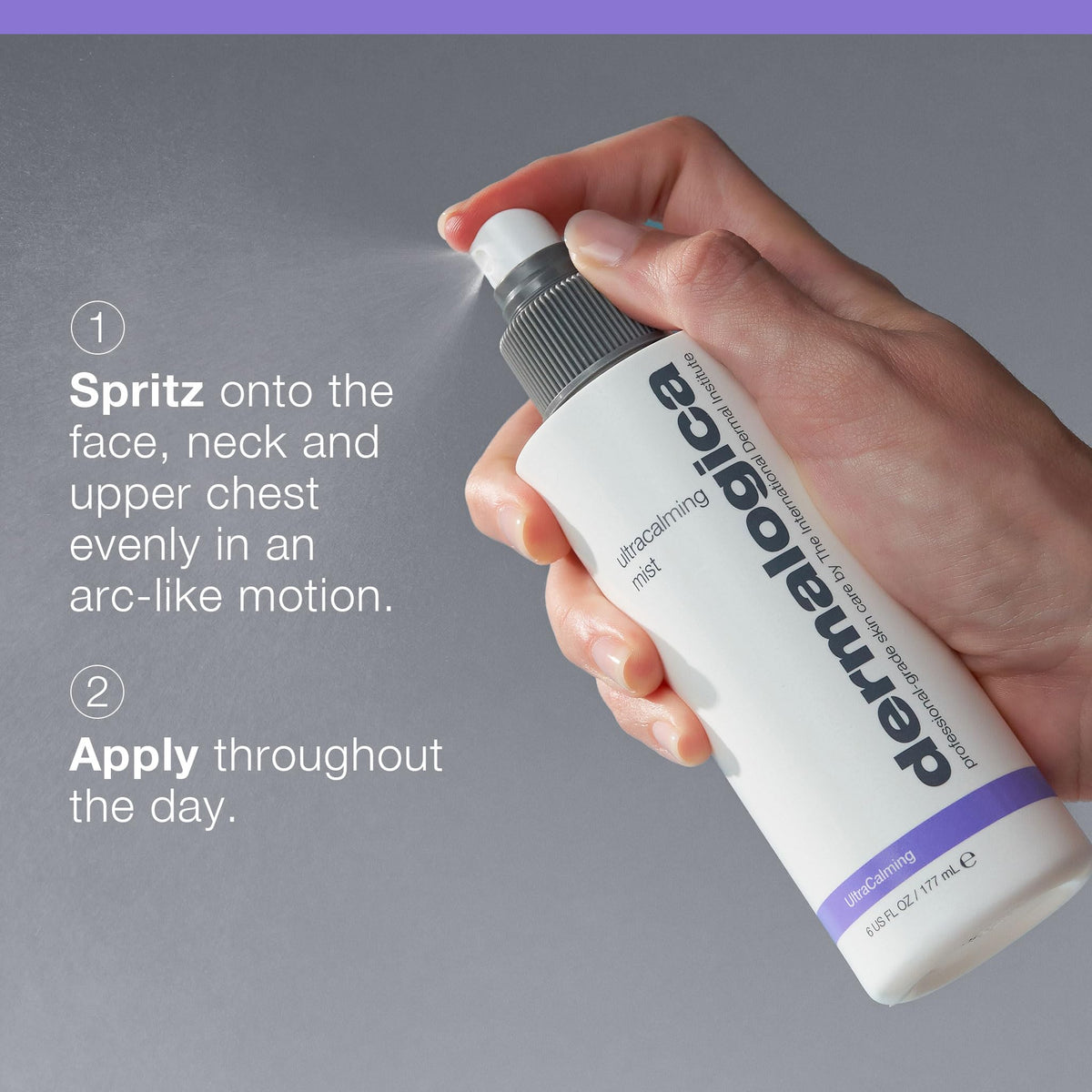 Dermalogica being applied on skin to calm redness and cool discomfort