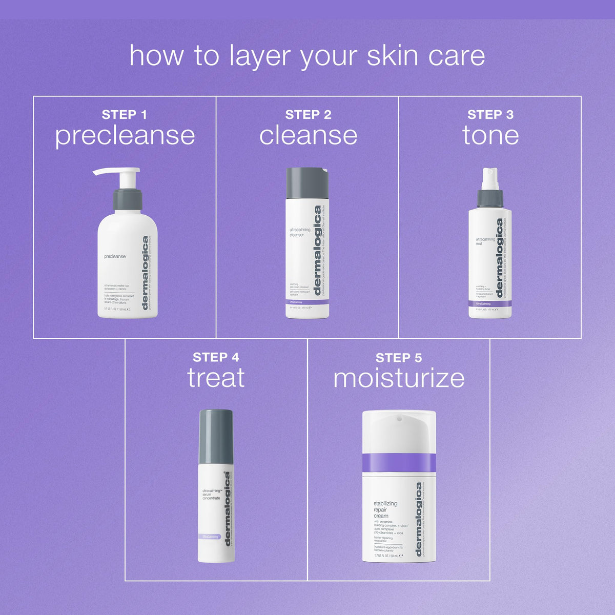 Dermalogica bottle in hand for size perspective and travel-friendly benefit