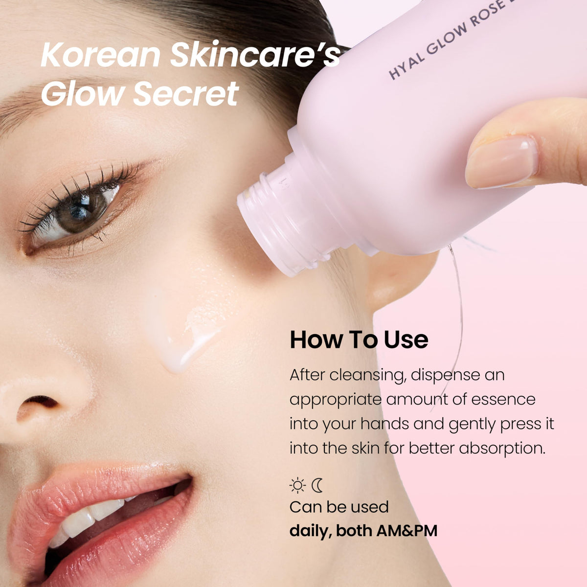 DERMALOGY by NEOGEN pouring essence to show lightweight hydration in use