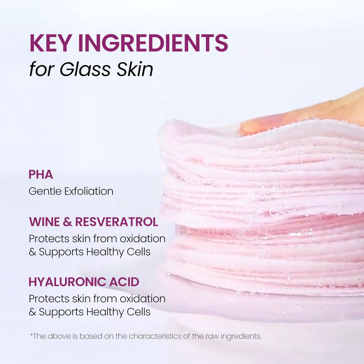 DERMALOGY by NEOGENLAB pad soaked in solution for easy exfoliation