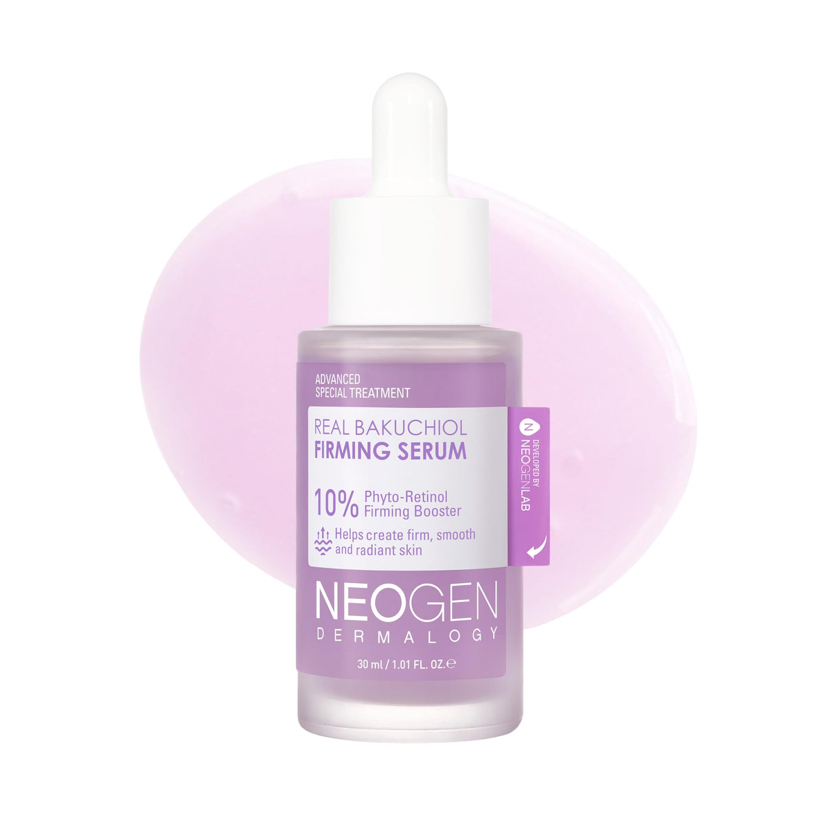 DERMALOGY by NEOGENLAB front bottle showing packaging and gentle serum benefit