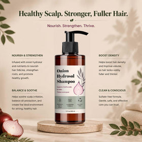 Dermaphics shampoo in bathroom scene showing everyday use benefit