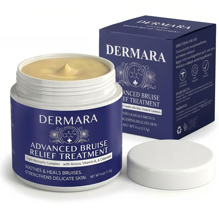 Dermara front packaging showing 4 oz tube and clear product benefit