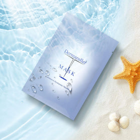Dermaroller close-up of sheet texture highlighting serum saturation
