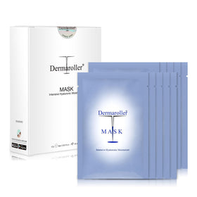 Dermaroller front packaging showing 10-pack and key benefits