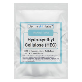 Dermaskin Labs front packaging showing HEC powder and label, clear product identity and benefit