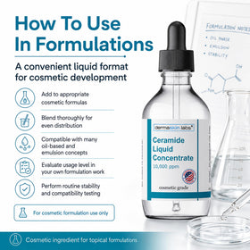 Dermaskin Labs next to measuring tools showing small-batch scale and dosing control