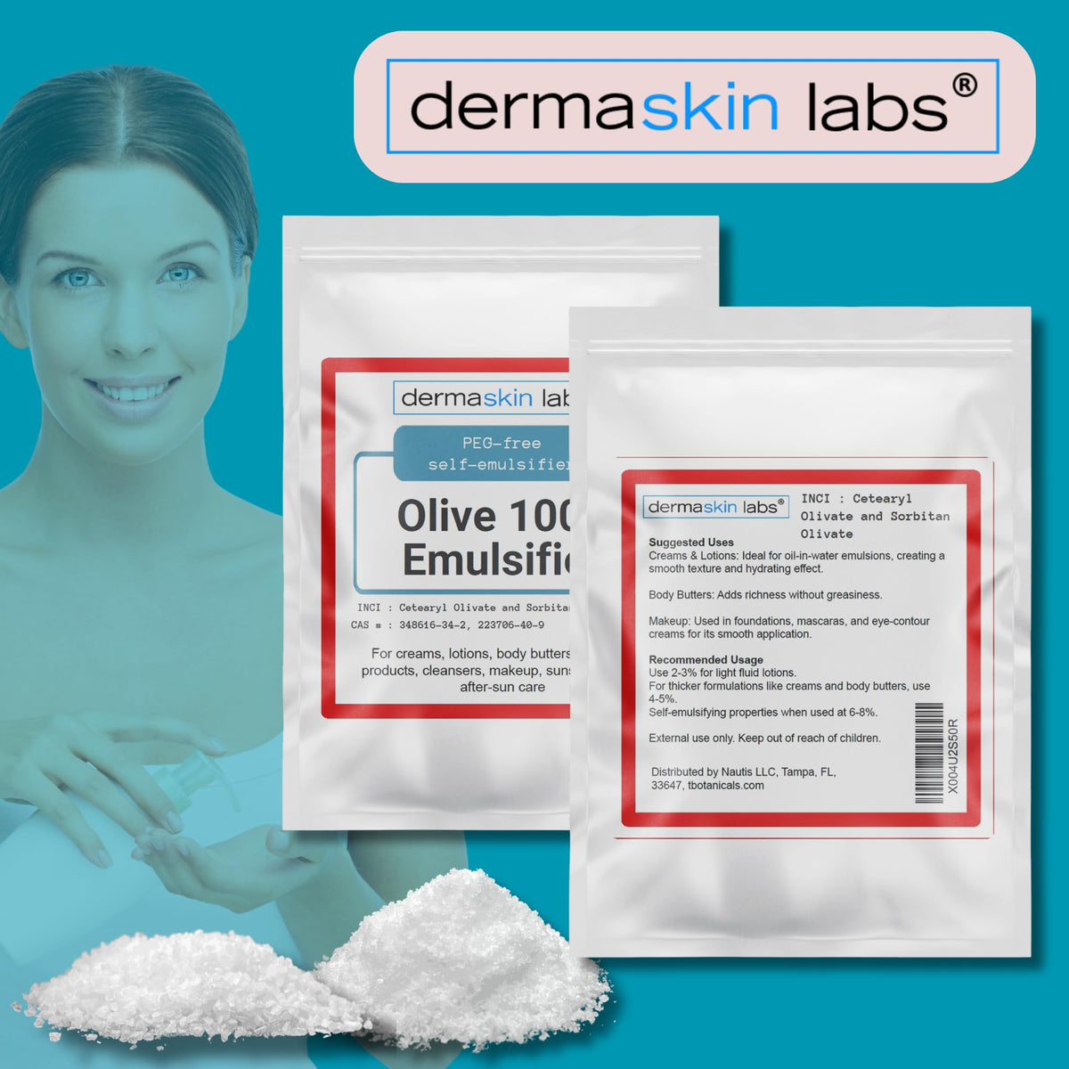 Dermaskin Labs jar of finished face cream in lifestyle setting showing luxe feel