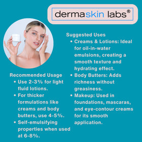Dermaskin Labs bottle next to scale showing 4 oz size and dosing clarity