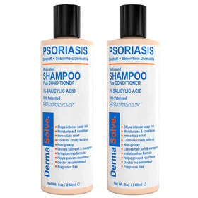 Dermasolve front packaging two-bottle set showing product benefits and relief