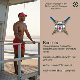 DERMASPORT applied on athlete face demonstrating sweat-resistant benefit