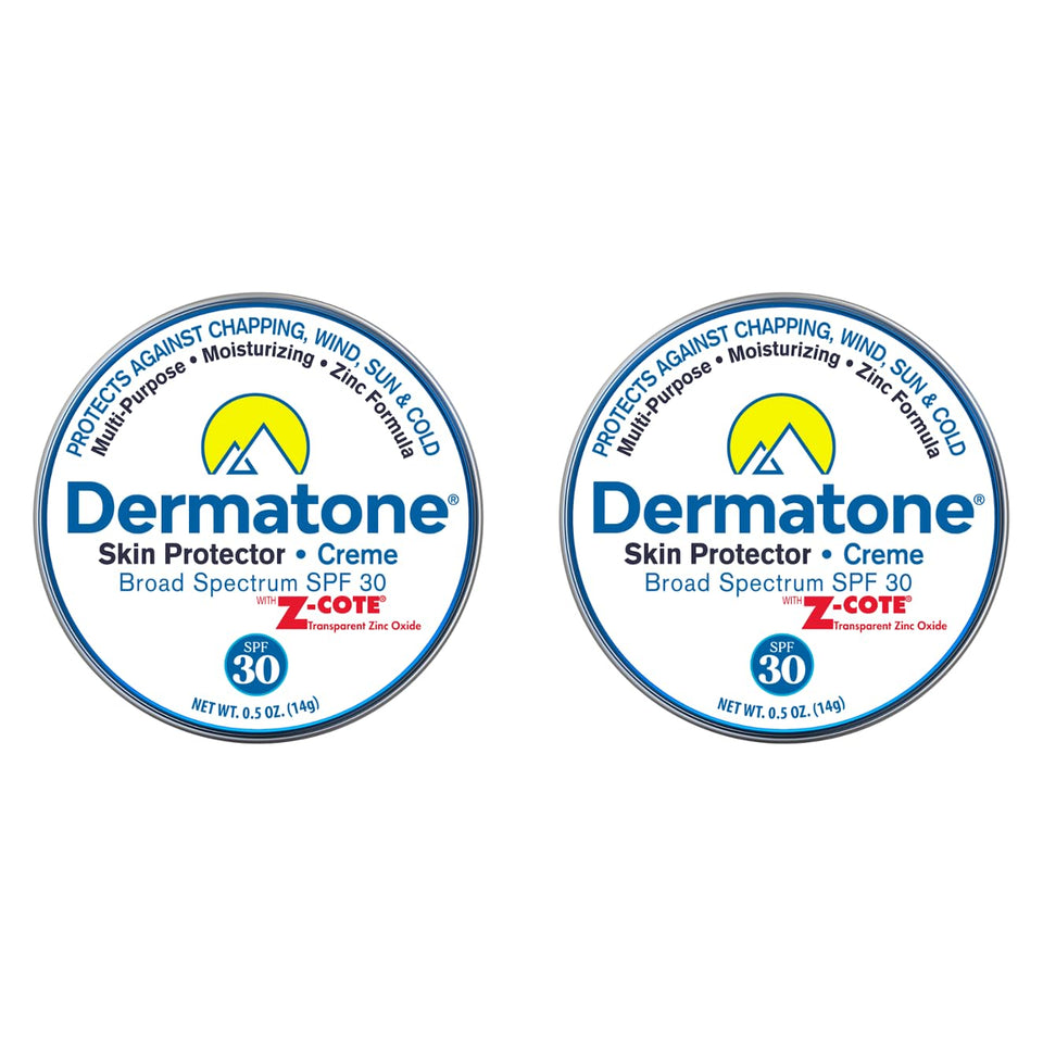 DERMATONE open tin showing balm texture and portable protection