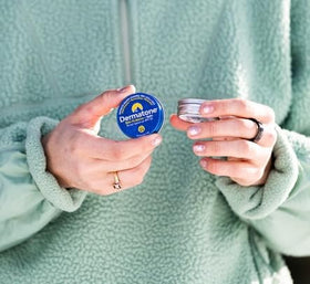 DERMATONE label closeup showing SPF23 and product information