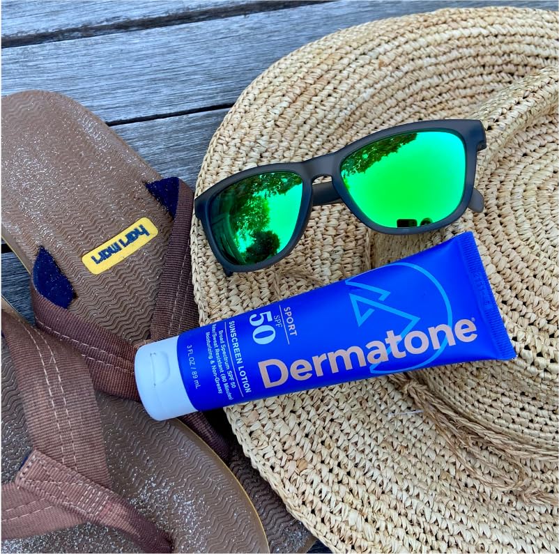 DERMATONE 3oz tube next to a credit card for compact-size portability