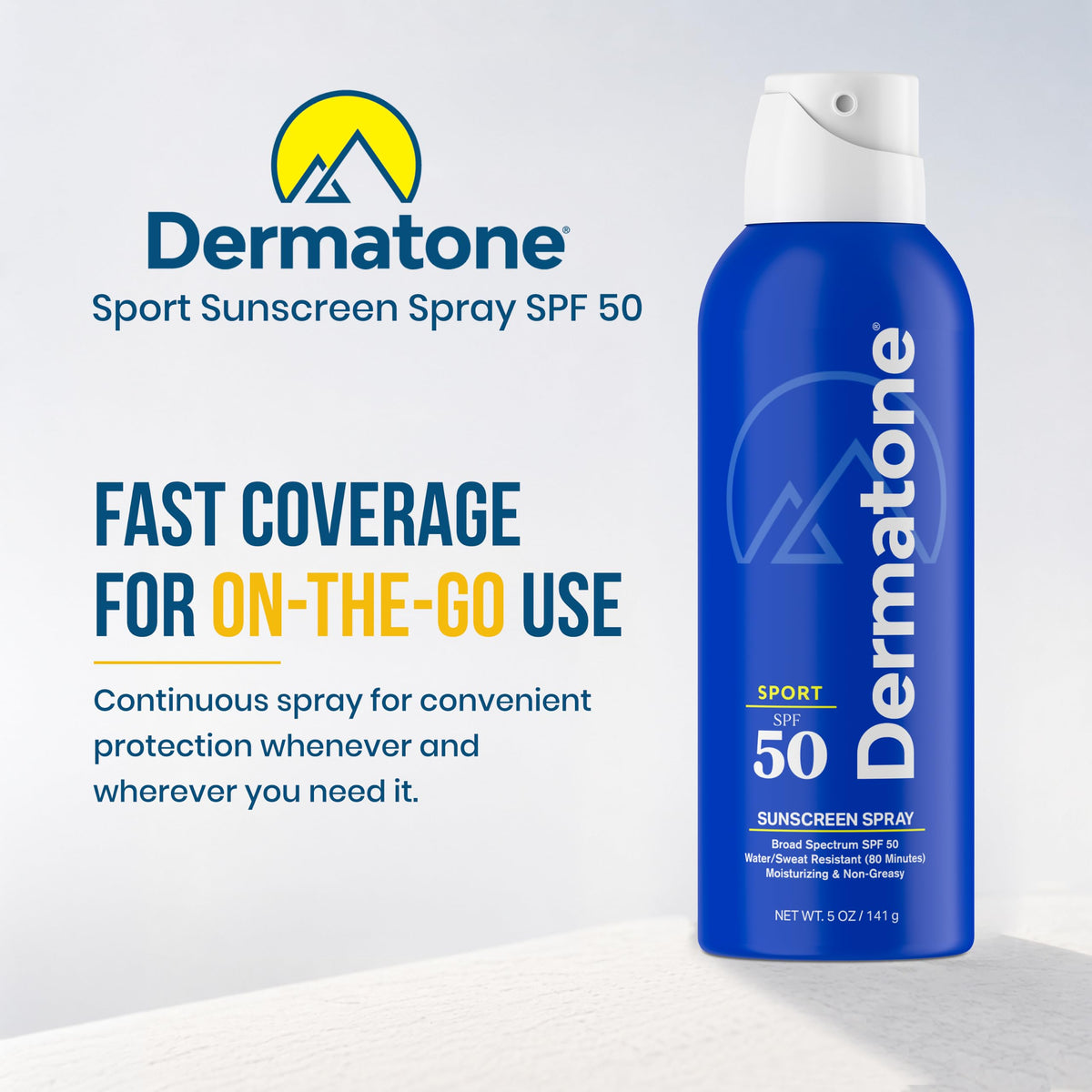DERMATONE close-up of texture on skin highlighting non-greasy finish