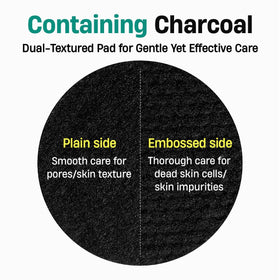 DERMATORY charcoal-infused fabric detail attracting surface impurities