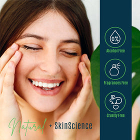 DERMAXGEN application with finger demonstrating gentle patting benefit