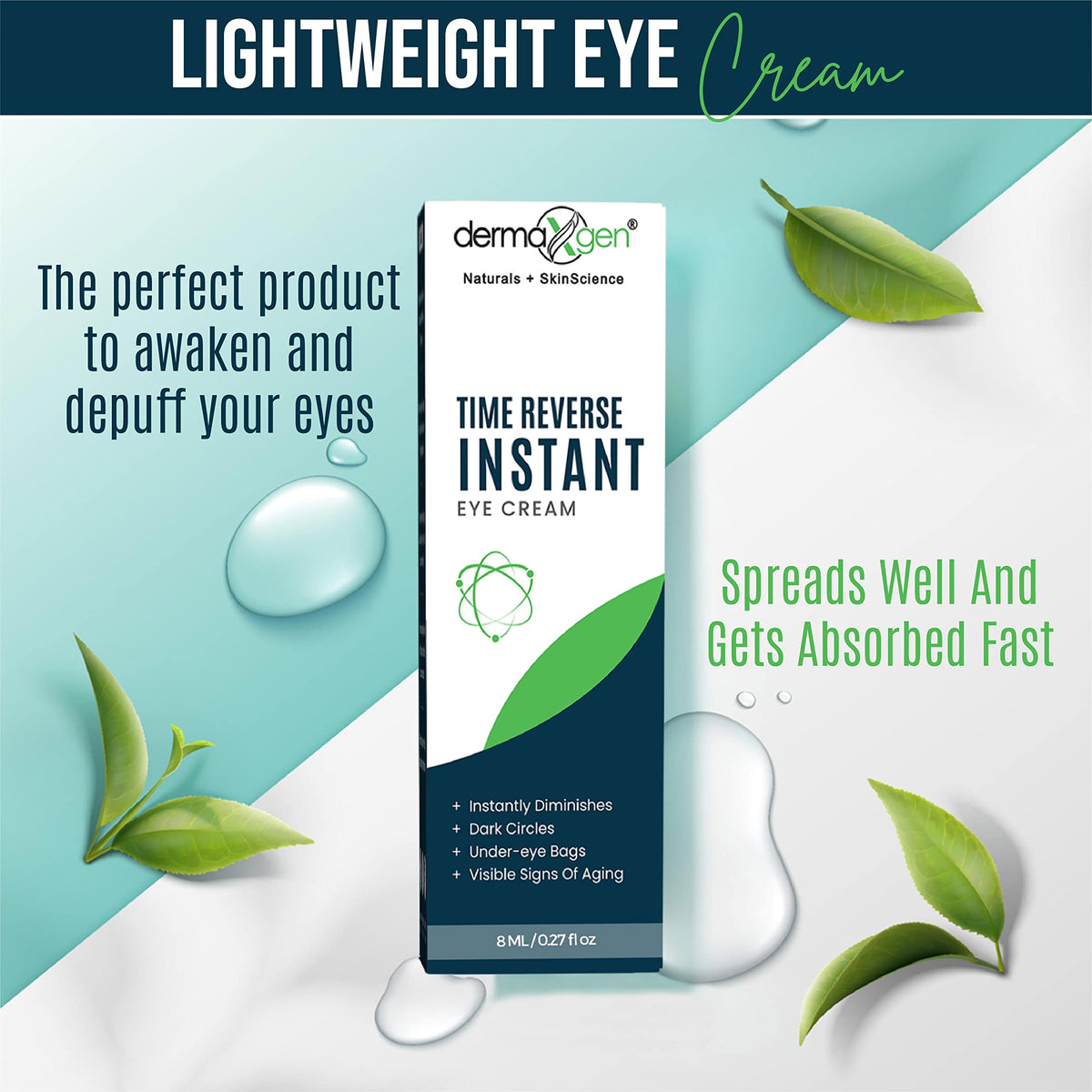 DERMAXGEN before and after under-eye improvement example