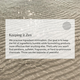 Dermazen bottle paired with calming serum suggesting amplified results when combined