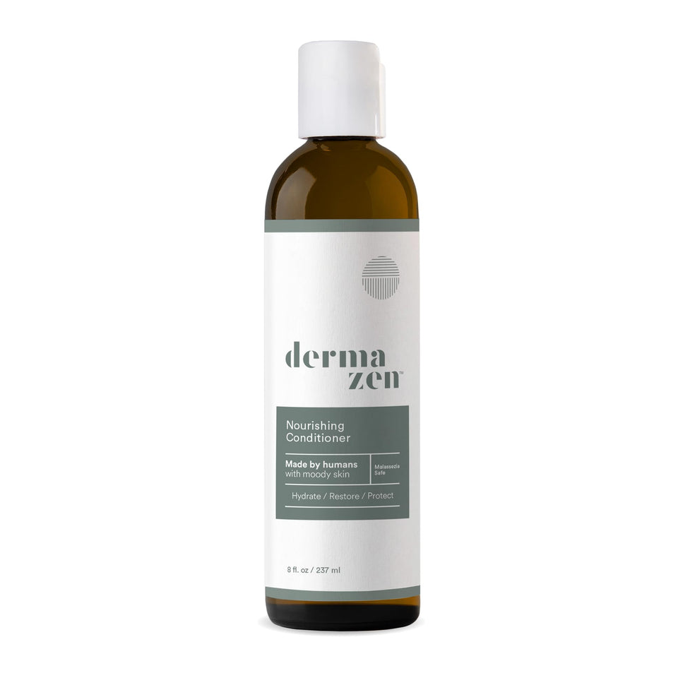Dermazen front packaging showing 8oz bottle and clear product benefits