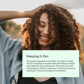 Dermazen shampoo applied on curly hair showing even coverage