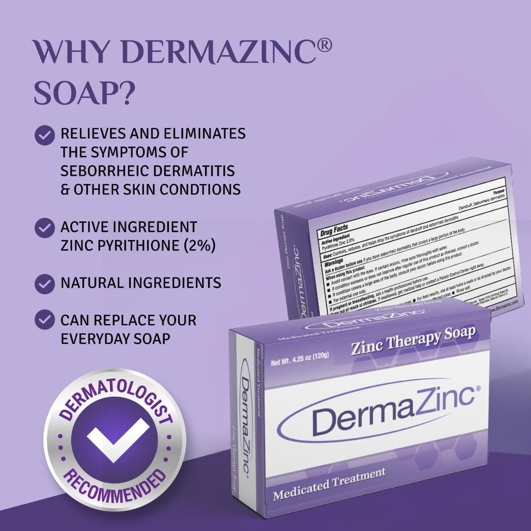 DermaZinc bar next to a ruler to show size and convenient portability