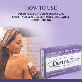 DermaZinc label with ingredient list showing zinc and botanicals