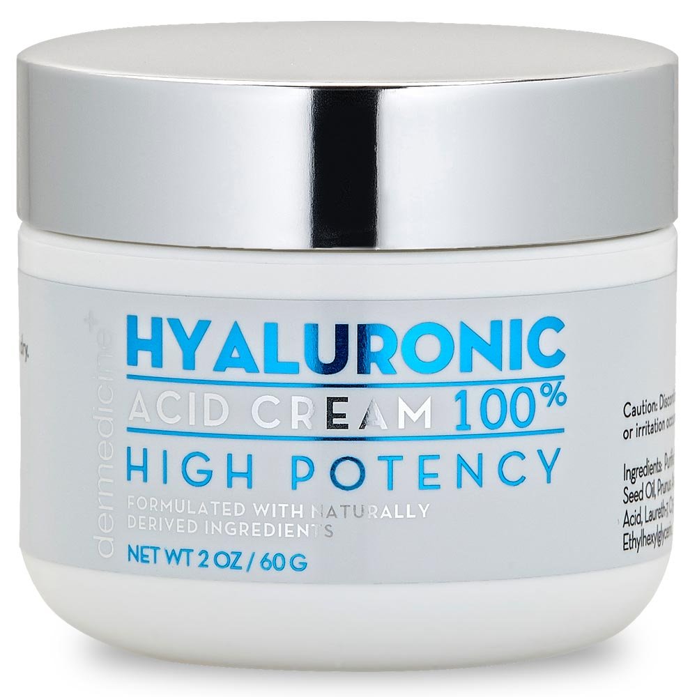 Dermedicine jar front packaging showing premium hydrating cream and brand