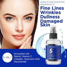 Dermedicine product side label highlighting active ingredients and quality