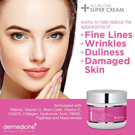 Dermedicine texture close-up showing creamy consistency for instant hydration benefit