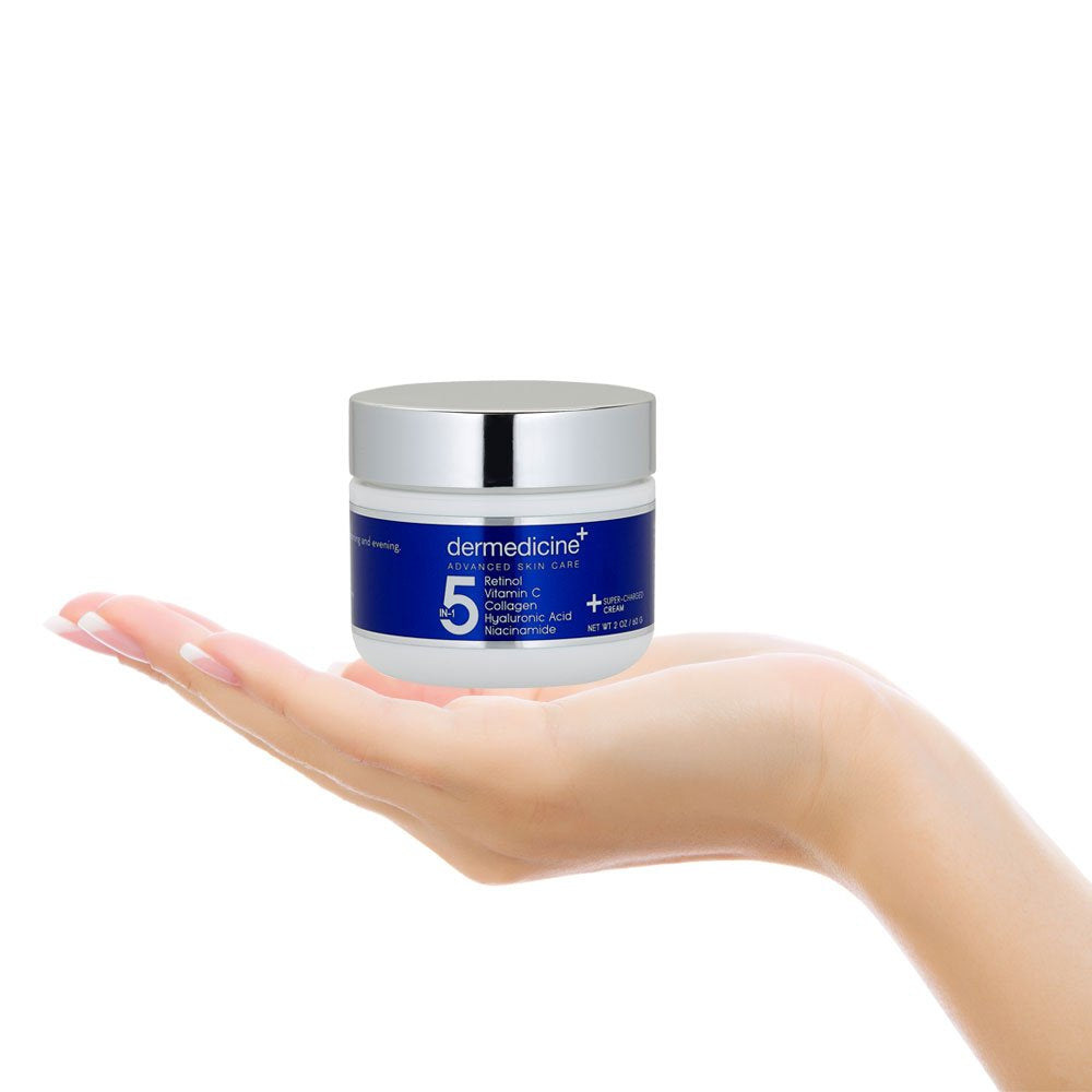 dermedicine applying cream to hand demonstrating easy absorption