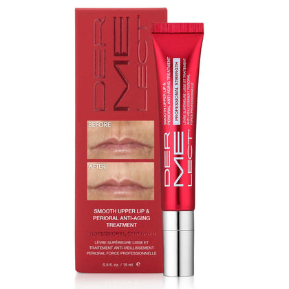 Dermelect front packaging showing product benefits and professional strength