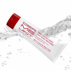 Dermelect applied to hands demonstrating hydration and smoother-looking skin benefit