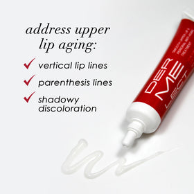 Dermelect jar top texture view showing creamy consistency for targeted smoothing benefit