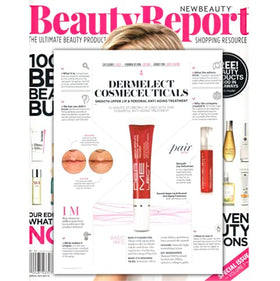 Dermelect lifestyle vanity setup with jar near makeup showing seamless routine integration benefit