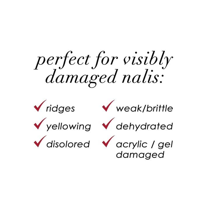 Dermelect applied on fingernails showing before-and-after smoothing benefit on real nails