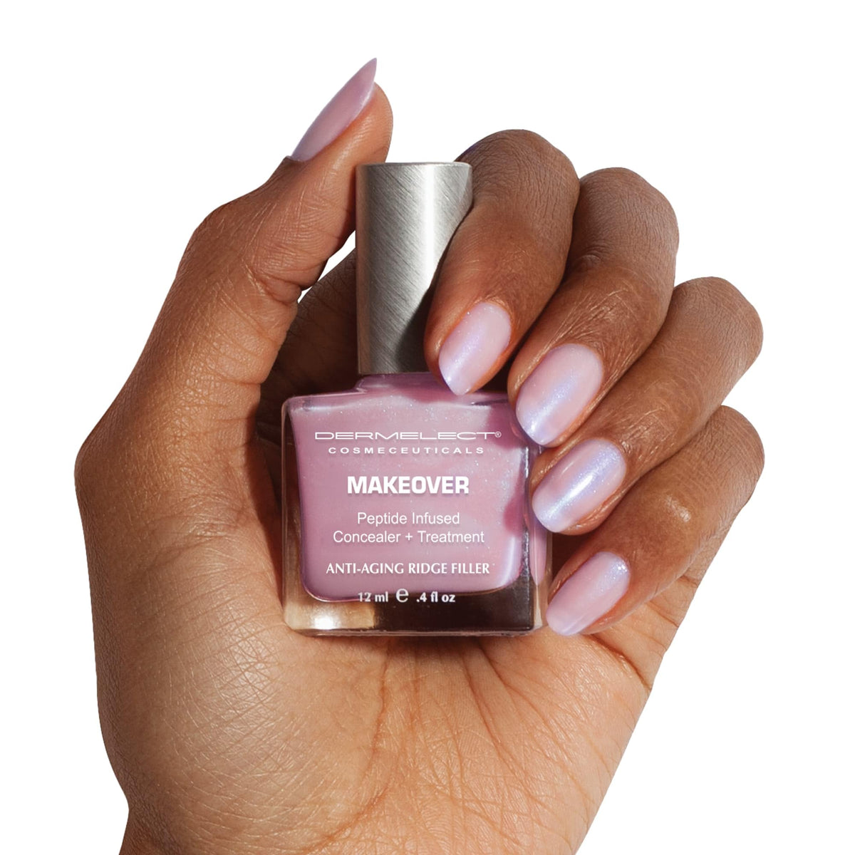 Dermelect Ridge Filler Lilac close-up showing luminous lilac tone and brightening benefit