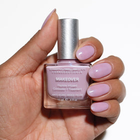 Dermelect Ridge Filler Pink close-up showing smooth, shimmery finish and immediate ridge coverage benefit