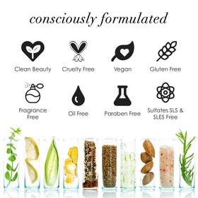 Dermelect label highlighting peptides and brightening ingredients for firming