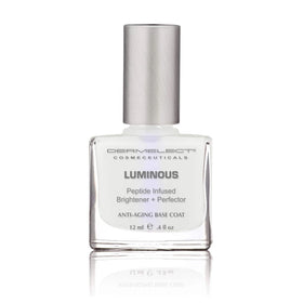 Dermelect milky finish swiped on nail for instant concealment
