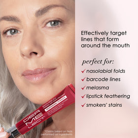 Dermelect cream texture on fingertip illustrating smooth hydrating finish