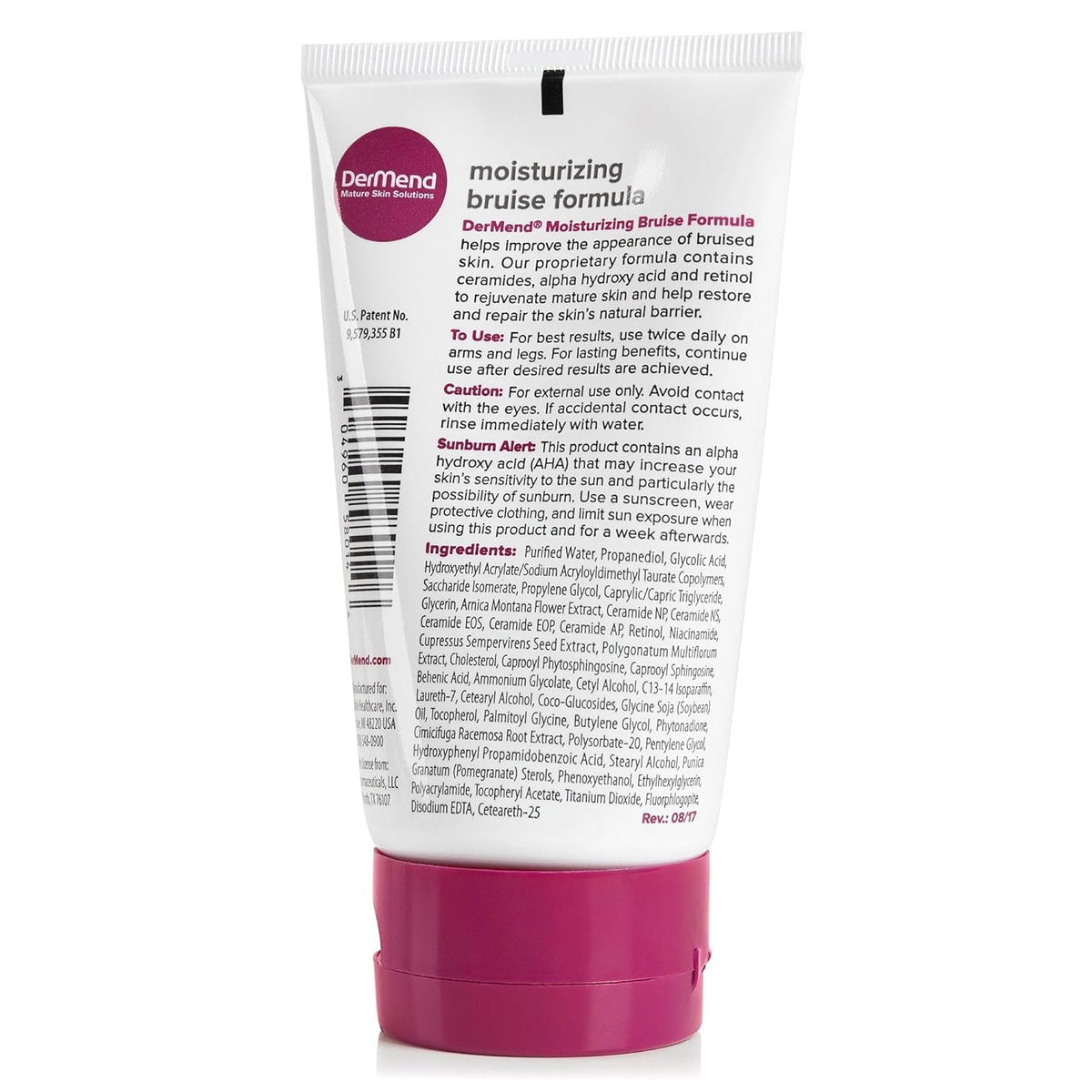 Dermend tube on bathroom counter in skincare routine setting showing daily use benefit
