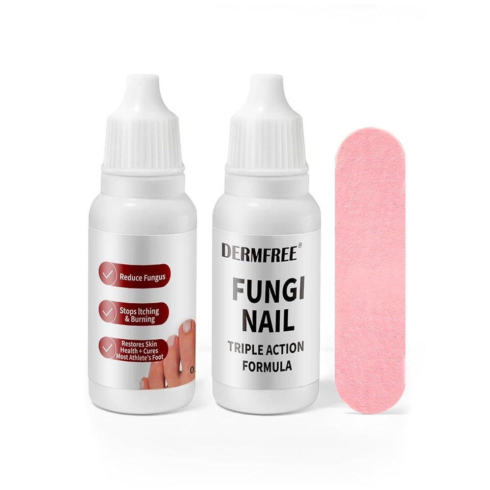 DERMFREE front packaging showing clean design and two-piece set benefit