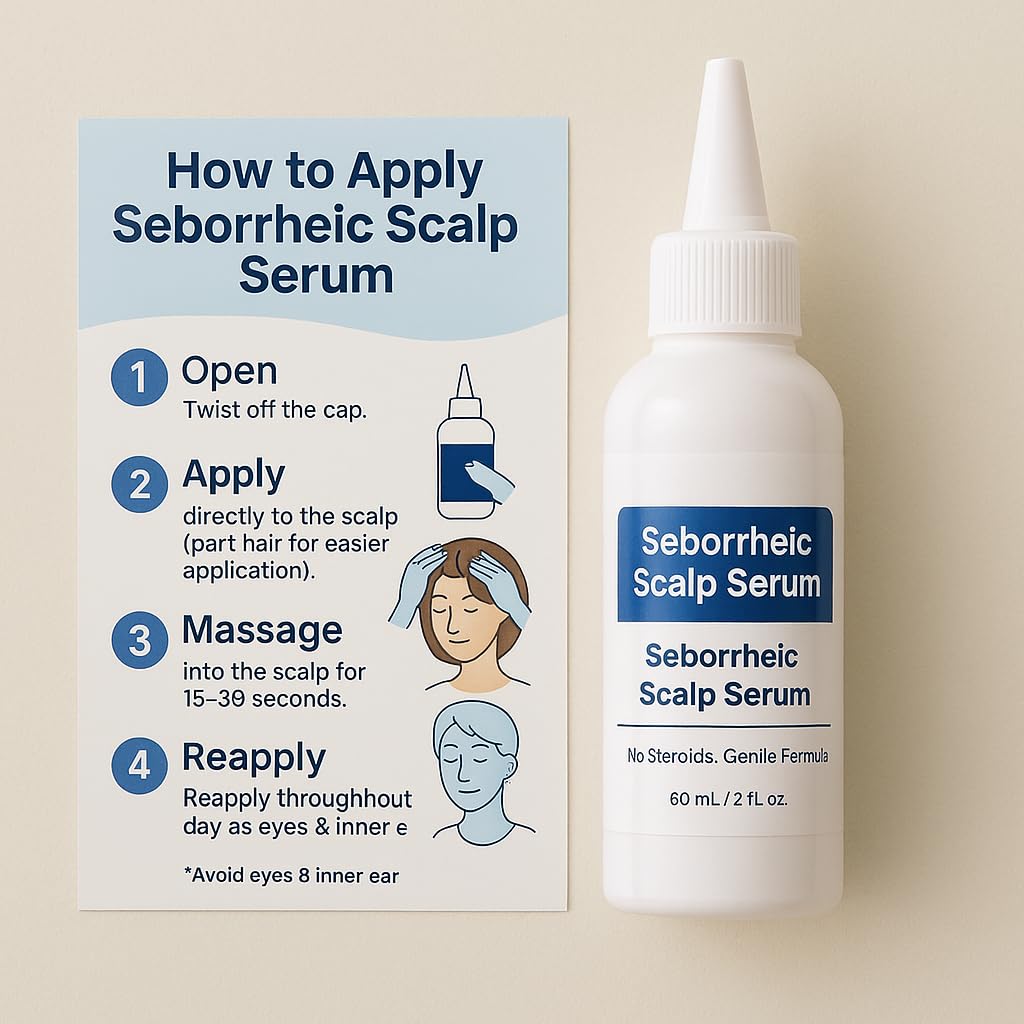 Dermgentle targeted application on face and chest reducing flakes