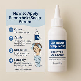 Dermgentle targeted application on face and chest reducing flakes
