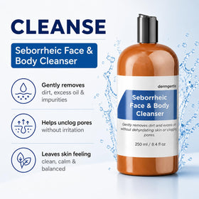 Dermgentle scalp serum dropper close-up showing targeted application benefit