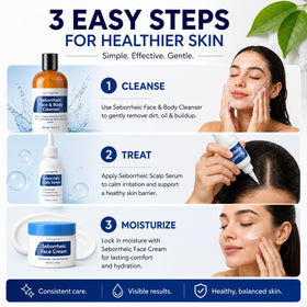 Dermgentle serum being applied to scalp to show targeted relief and barrier support