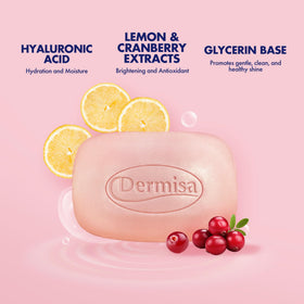 Dermisa bar producing creamy lather for effective cleansing