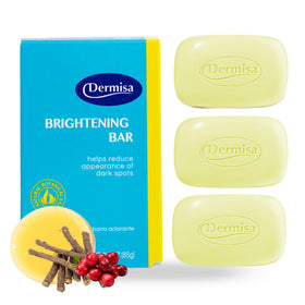 Dermisa front packaging showing bar and benefits, clear product view